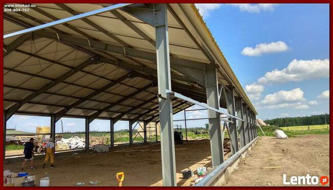 Obora. Hala. Konstrukcja stalowa 18x40x3,5m