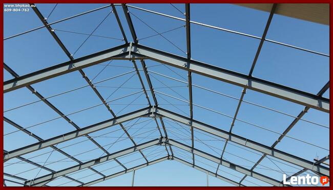 Obora. Hala. Konstrukcja stalowa 18x40x3,5m