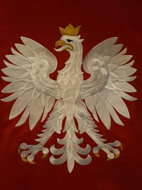 SZTANDAR haftowany, proporczyki, przeszycia