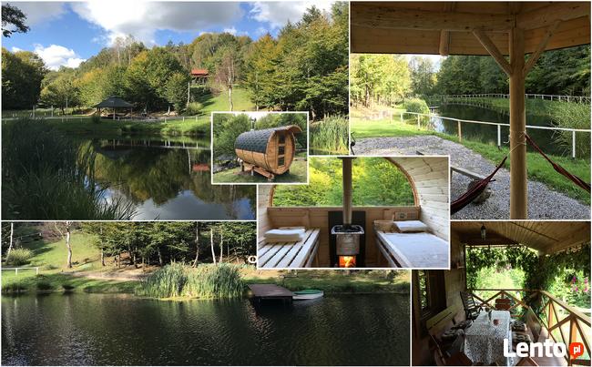 Leśniczówka - domek jeziorka sauna balia 2ha WYŁĄCZNOŚĆ !