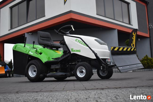 Traktorek ogrodowy kosiarka samojezdna VIKING 18 KM + PŁUG