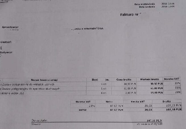 Aparat słuchowy Audiofon WIDEX Unique 50 US-FA BTE-GWARANCJA