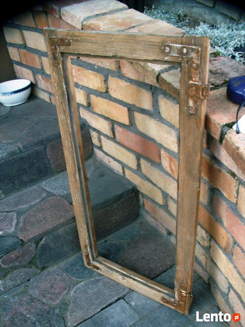 Stara rama okno retro loft lustro aranżacja altana 75x41