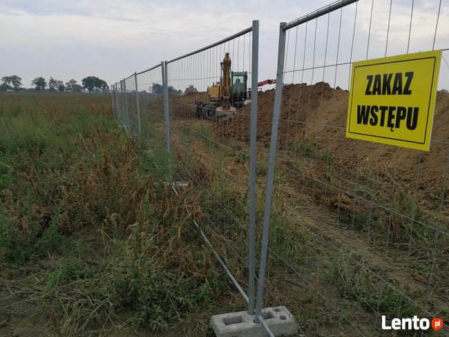 Ogrodzenia budowlane, tymczasowe, Płock, Sierpc - wynajem