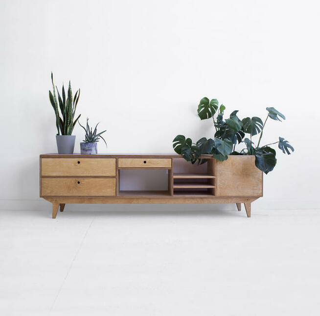 Szafka RTV Meble na zamuwienie ,plyta sklejka z brzozy