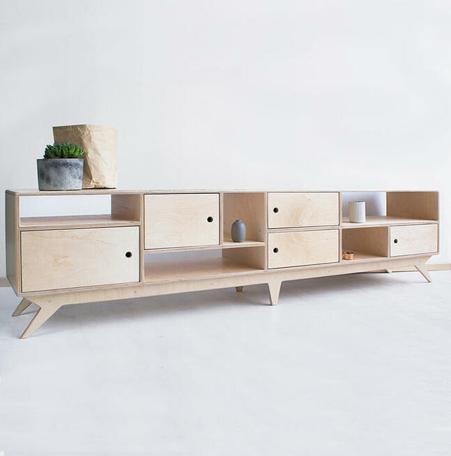 Szafka RTV Meble na zamuwienie ,plyta sklejka z brzozy