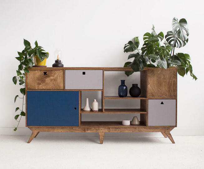 Szafka RTV Meble na zamuwienie ,plyta sklejka z brzozy