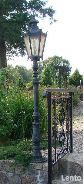 ŻELIWNA STYLOWA LAMPA H-196cm OGRODOWA OŚWIETLENIE