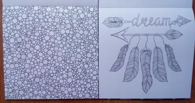 Boho Brokatowa kolorowanka kreatywna antystresowa