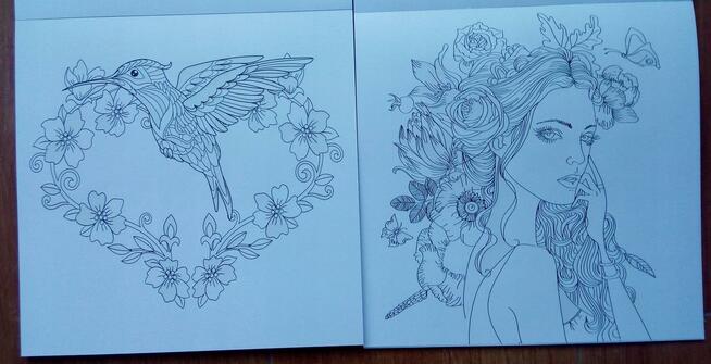 Kolorowanka antystresowa dla dorosłych kreatywna z brokatem