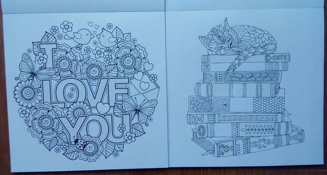 Kreatywna Kolorowanka antystresowa z brokatem motywy kwiatów