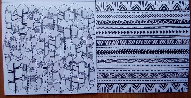 Boho Brokatowa kolorowanka kreatywna antystresowa