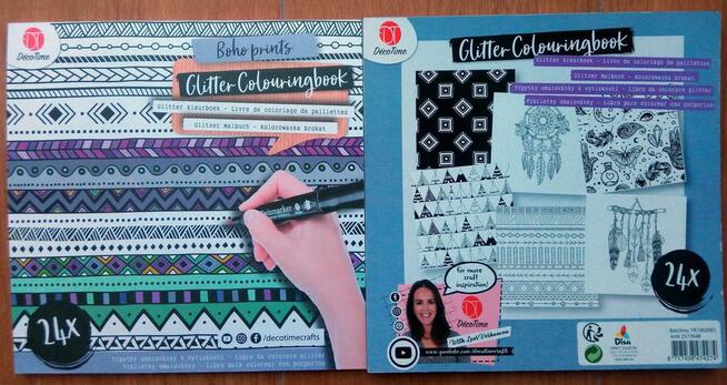 Boho Brokatowa kolorowanka kreatywna antystresowa