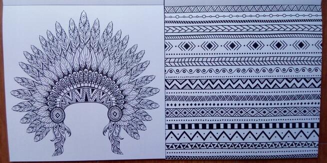 Boho Brokatowa kolorowanka kreatywna antystresowa