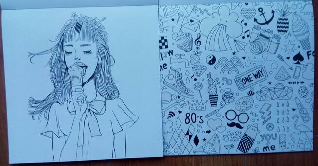 Wspomnienia Brokatowa antystresowa kolorowanka kreatywna