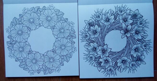 Kolorowanka antystresowa dla dorosłych kreatywna z brokatem