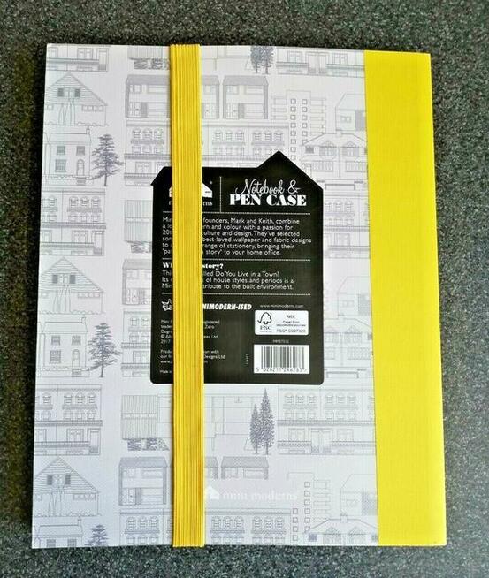 Mini Moderns Architektura Notatnik i żółty piórnik
