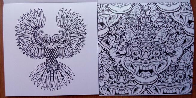 Boho Brokatowa kolorowanka kreatywna antystresowa