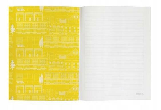 Mini Moderns Architektura Notatnik i żółty piórnik