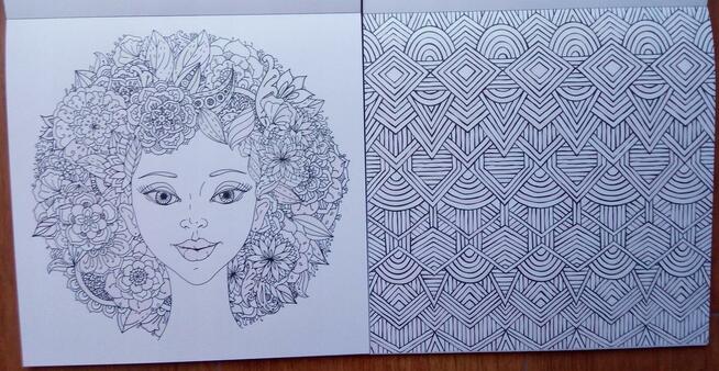 Boho Brokatowa kolorowanka kreatywna antystresowa