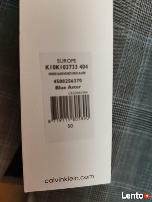 ((( Nowa marynarka CALVIN KLEIN z metkami rozm. 52, L )))