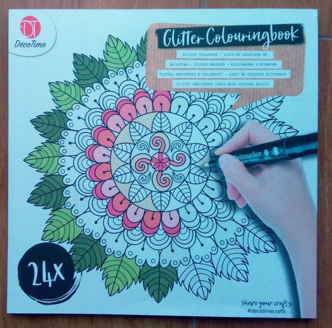 Mandale Kolorowanka kreatywna antystresowa z brokatem