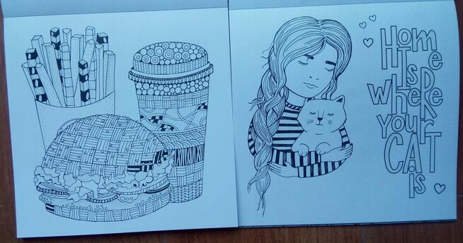 Wspomnienia Brokatowa antystresowa kolorowanka kreatywna