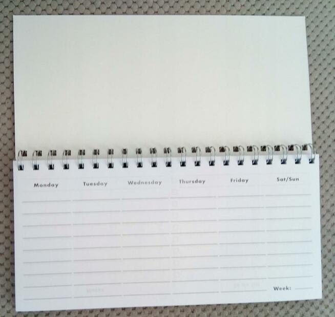 Organizer bez dat Planer tygodniowy na biurko