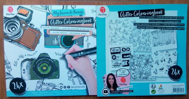 Brokatowa antystresowa kolorowanka kreatywna