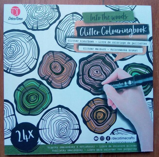 Brokatowa Antystresowa kolorowanka kreatywna relaks