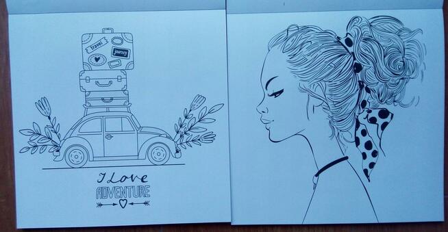 Wspomnienia Brokatowa antystresowa kolorowanka kreatywna