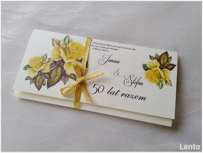 Zaproszenia 50, 25,10 lecie ślubu, rocznice ślubu