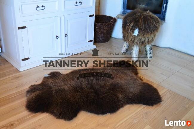 Skóra Owcza Brązowa Naturalna Skóry Owcze PRODUCENT