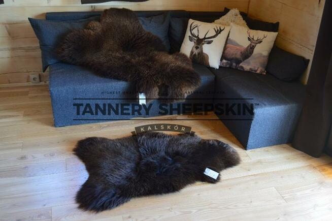 Skóra Owcza Brązowa Naturalna Skóry Owcze PRODUCENT