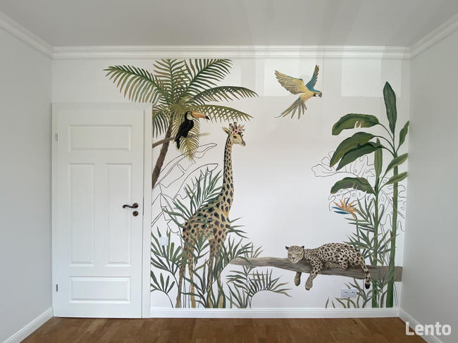 Artystyczne malowanie ścian i sufitów (wnętrza, zewnętrzne)