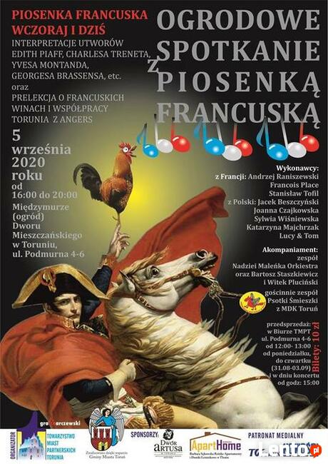 05.09 2020 „Ogrodowe Spotkanie z Piosenką Francuską”