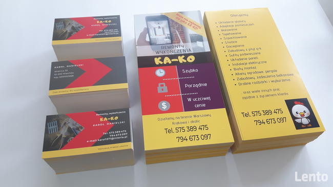 ASTRA druk i reklama - Materiały firmowe z logo z nadrukiem