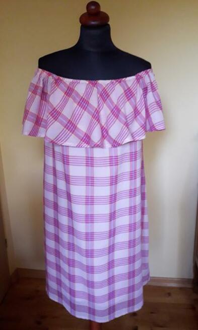 Sukienka hiszpanka różowa L XL