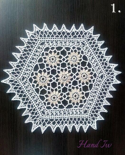 Serwety szydełkowe, rękodzieło (Hand Iw)