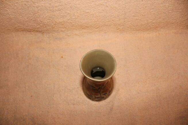 Wazonik z kwiatami Tułowice klepsydra lata 70 Stan BDB