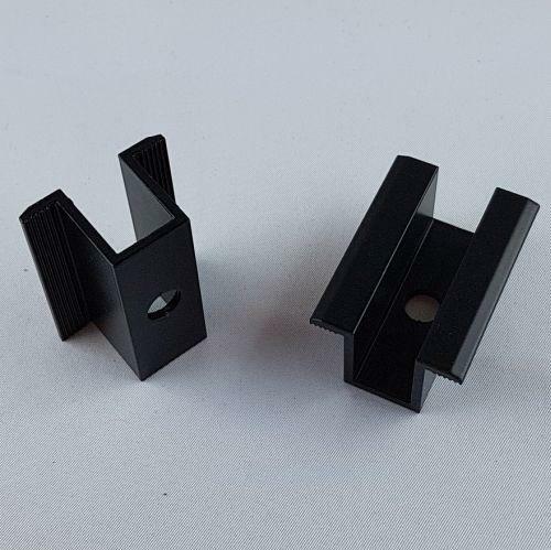 Klema środkowa czarna UV klamra zacisk paneli PV Fotowoltaik