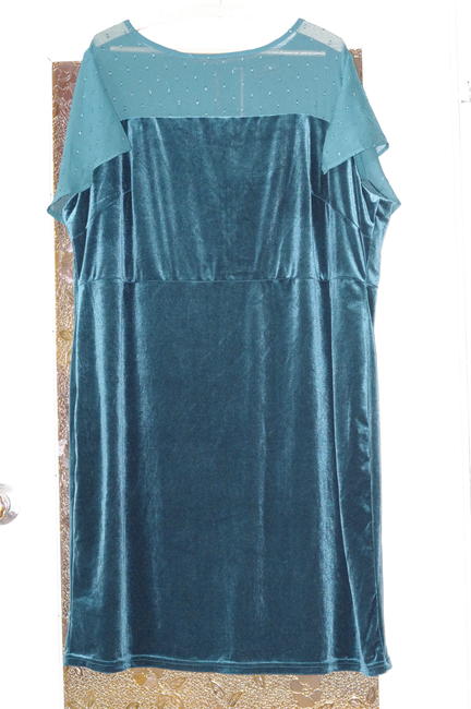 Sukienka wieczorowa 3XL ciemnozielona