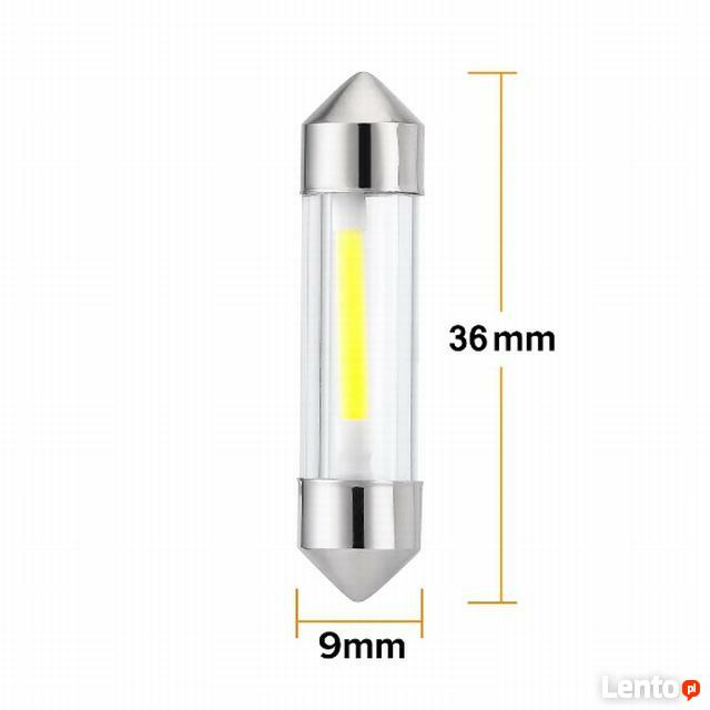 Żarówka samochodowa LED C5W C10W COB (rurka) BIAŁA