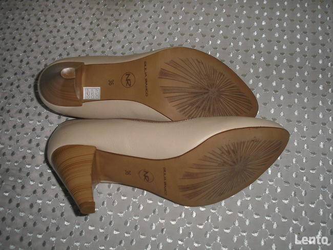 Czółenka - szpilki 36 23cm. Giulia Bianko skóra naturalna