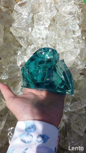 BRYŁY SZKLANE szkło gabionowe kamień lawa 30KG