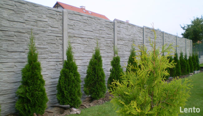 Płot z płyt betonowych / ogrodzenie betonowe / tanio