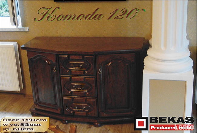 Stylowa Komoda 120` Bekas Producent Mebli Stylowych
