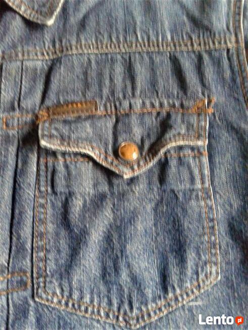 Jeansowa, damska koszula z napami