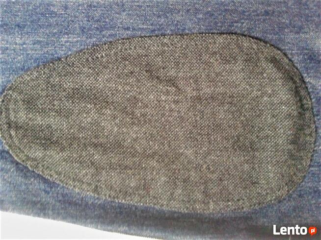 Jeansowa, damska koszula z napami