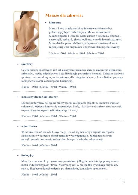 Masaż z dojazdem Warszawa Praga Północ / Masaż w domu